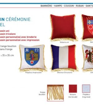 Coussin cérémonie inauguration